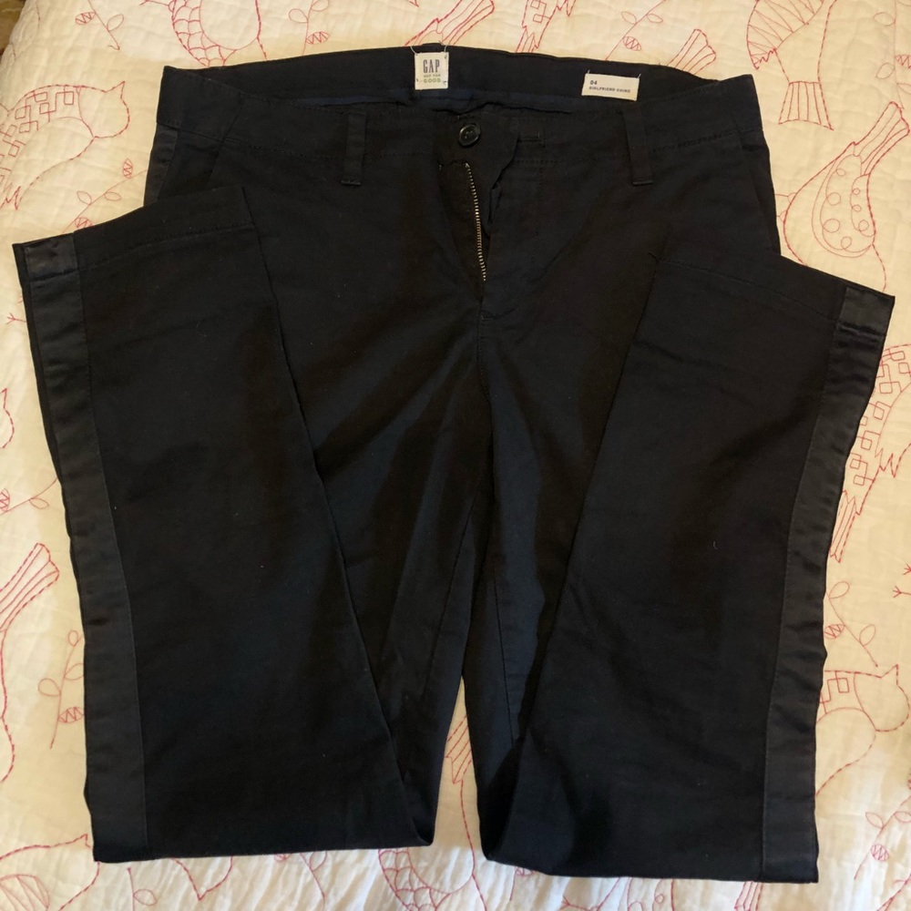 Black girlfriend chino pants